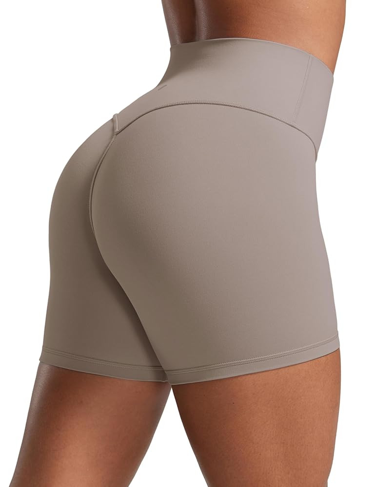 CRZ YOGA Secretsculpt Womens Butterlift High Waist Scrunch Butt Biker Shorts 4 Inches - No Front ... | Amazon (US)