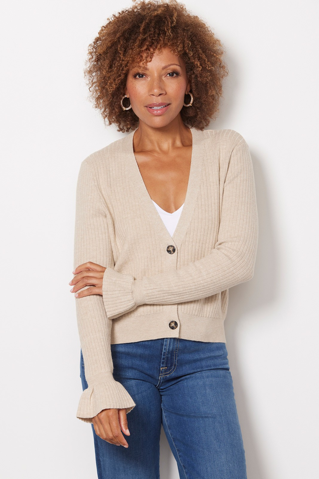 RD STYLE Raquel Ribbed Cardigan | EVEREVE | Evereve