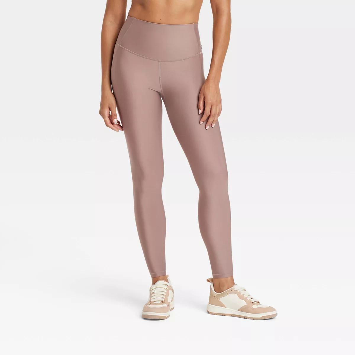 Women's Effortless Support High-Rise 7/8 Leggings - All In Motion™ Light Brown L | Target