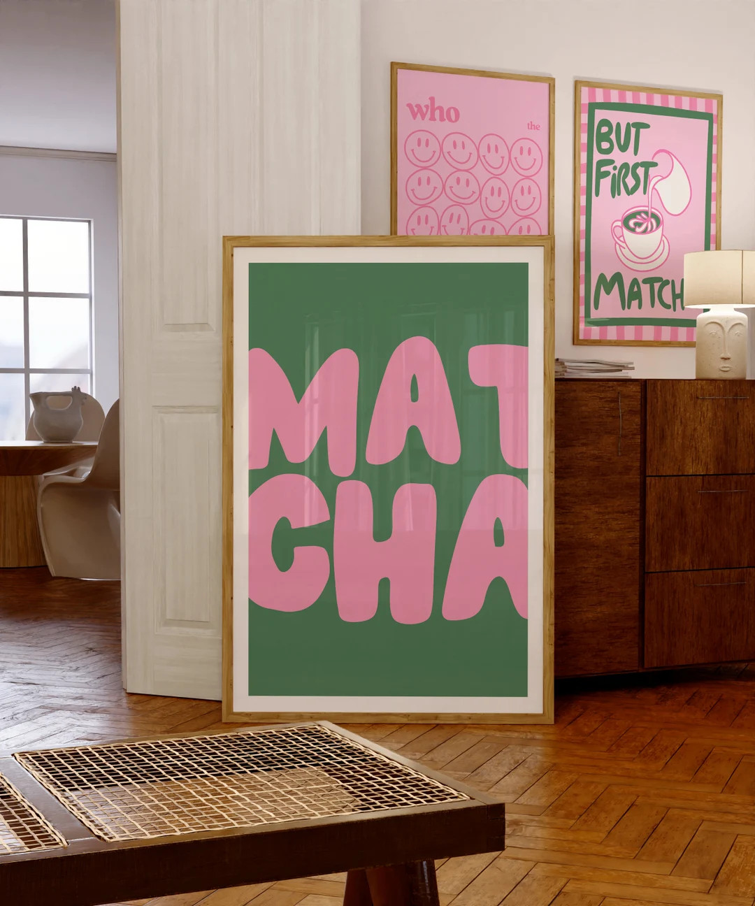 Oeuvre d'art impression numérique matcha, décoration murale thé vert, décoration cuisine, art... | Etsy (US)