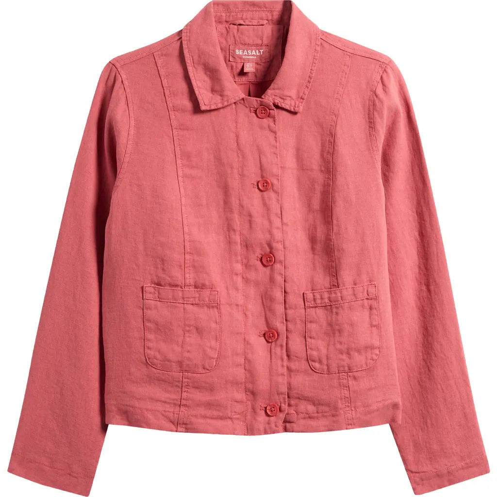 Seasalt Cornwall Arame Organic Cotton Jacket in Echinacea at Nordstrom, Size 14 Us | Nordstrom