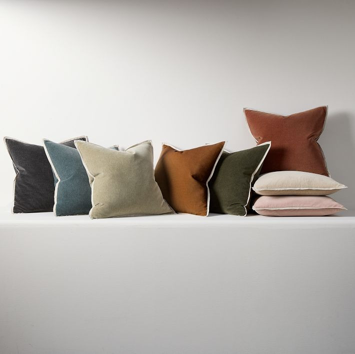 Classic Cotton Velvet Pillow Cover | West Elm (US)