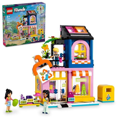 LEGO Friends Vintage Fashion Store, Social-Emotional Toy, Buildable Model, Role-Play Gift Idea for Kids Aged 6 Years Old and Up, Mini-Doll Characters and Cat Figure, Play Together Toy, 42614 | Amazon (US)