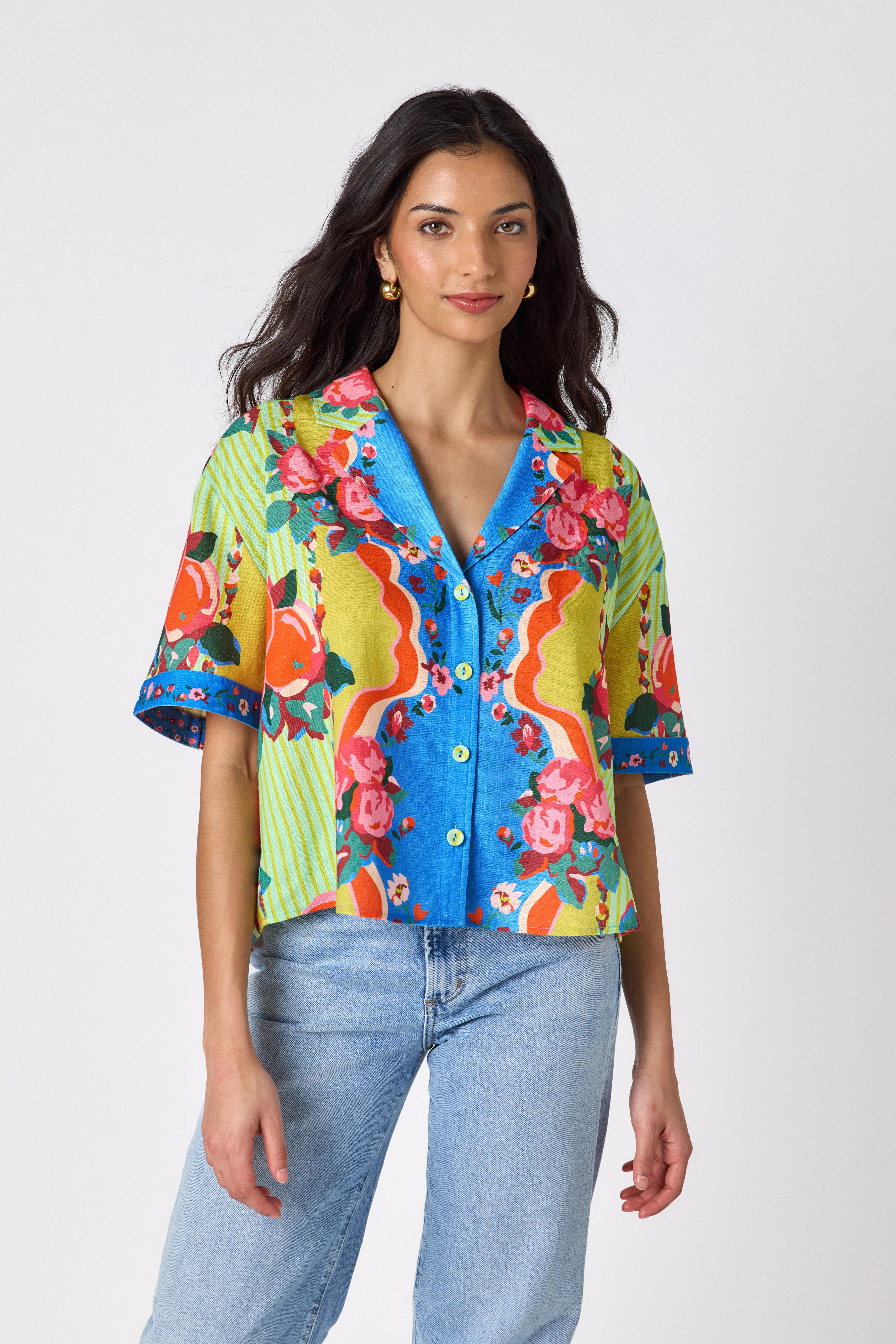 Ida Top | Flattering Camp Shirt | CROSBY by Mollie Burch | CROSBY by Mollie Burch