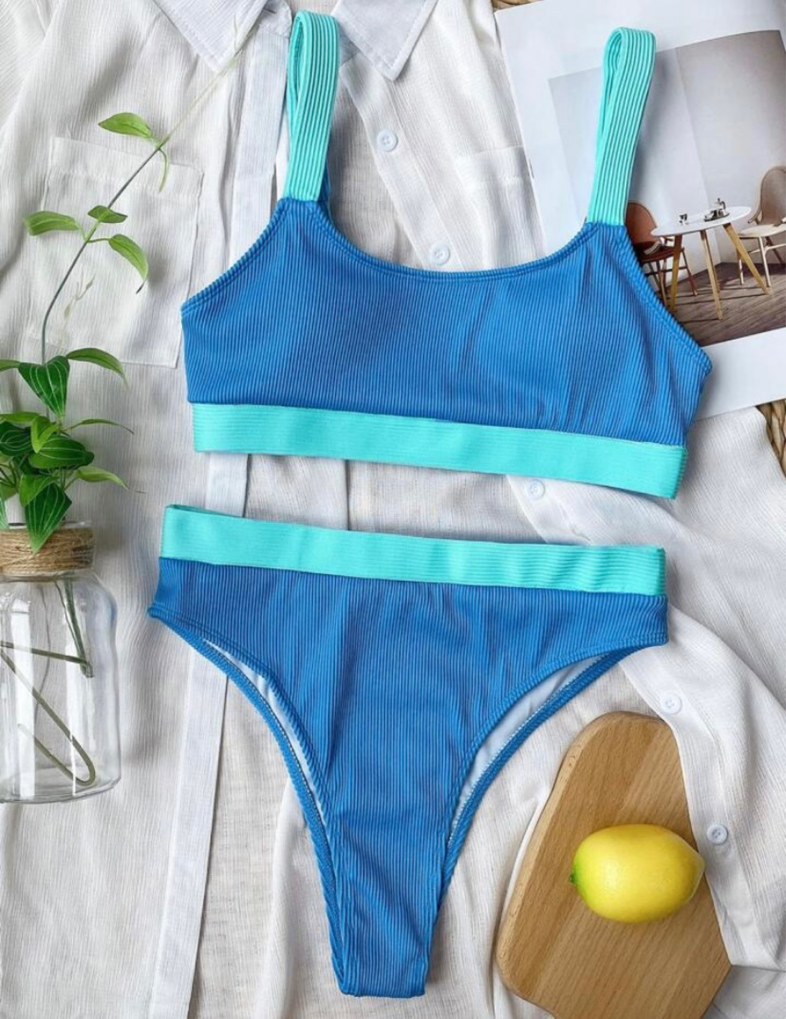 Colorblock bikini swimsuit at Shein! Summer swimsuit!! 