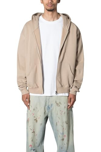 mnml Men's Basic Zip Up Hoodie, Earth | Amazon (US)