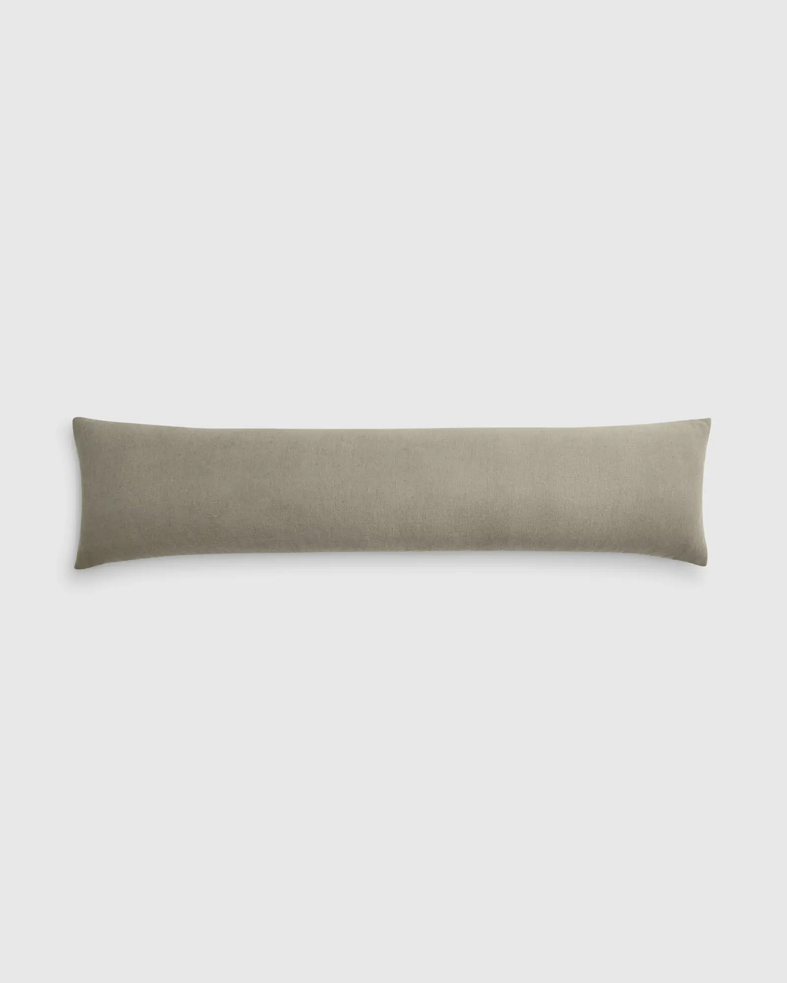 European Linen Oversized Lumbar Pillow in Sage | Quince