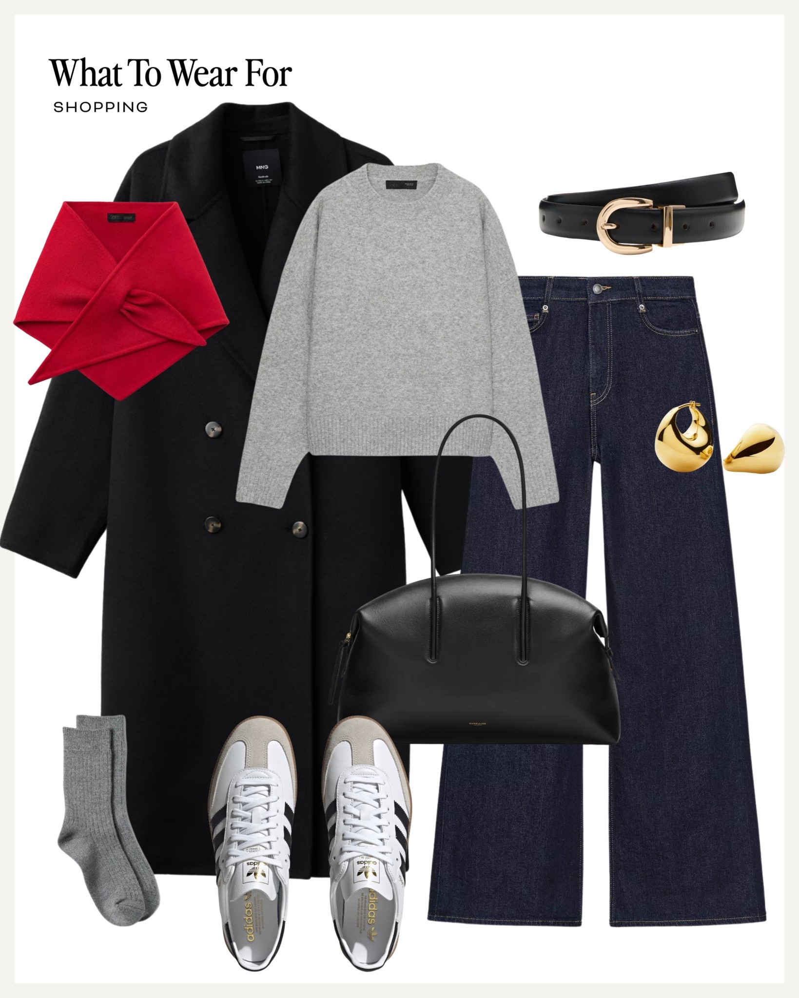 Winter outfit ideas 

Dark denim jeans / black wool coat / adidas sambas / demellier tote 

#LTKuk #LTKwinter