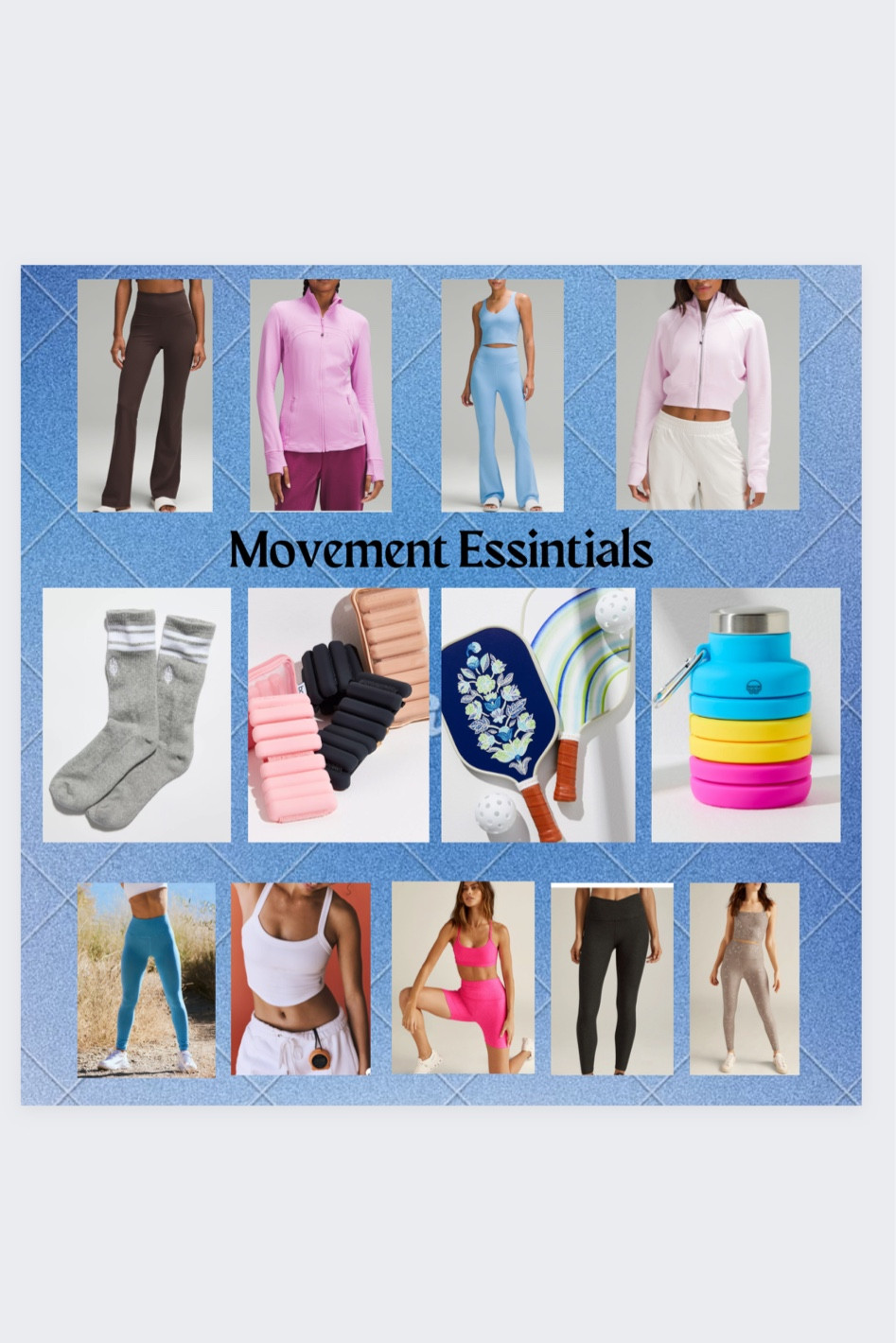 get moving - some movement/exercise essentials !  

#LTKHoliday #LTKfitness #LTKGiftGuide