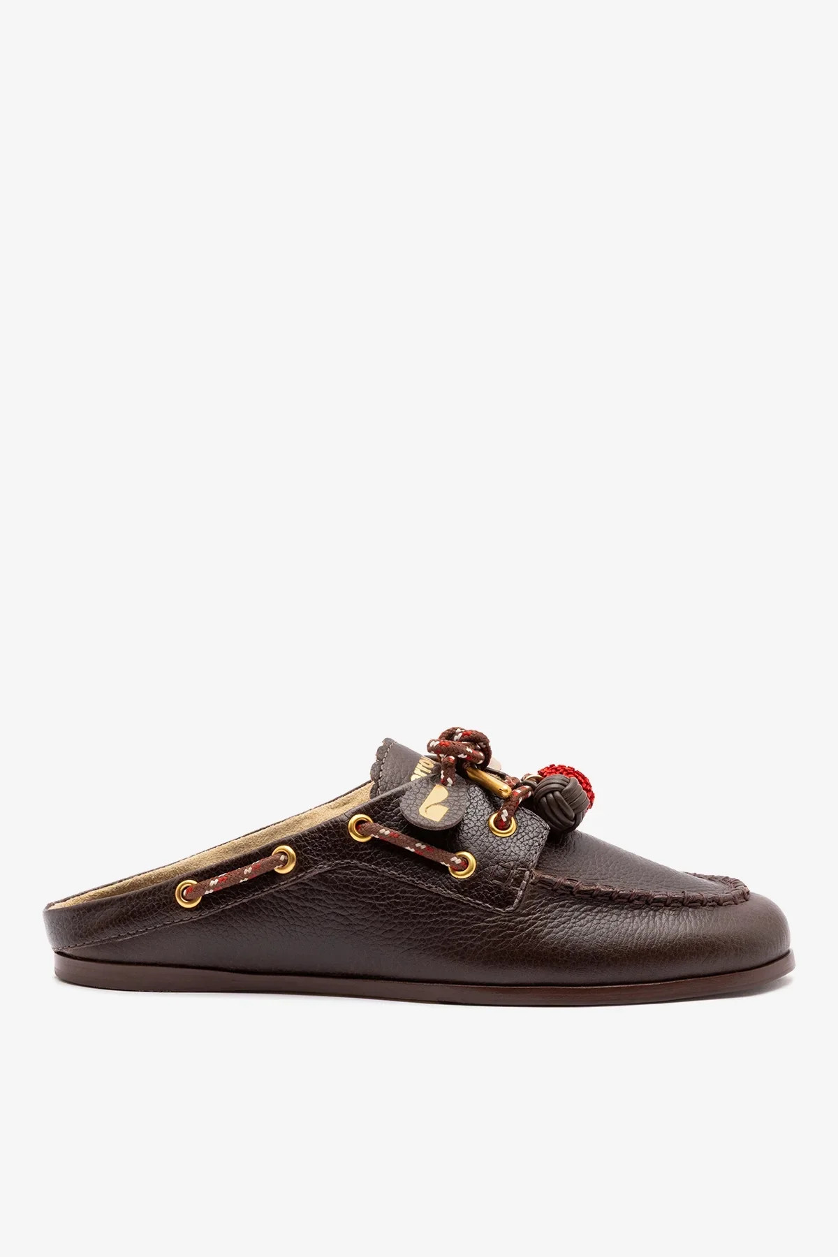 Cyprus Mule Brown Leather | Larroude