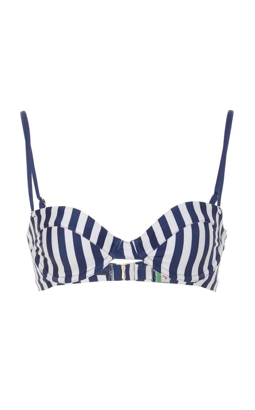 Magdalena Striped Bikini Top | Moda Operandi Global