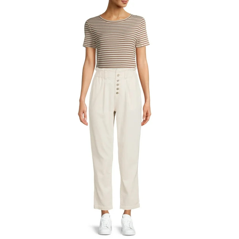 Time and Tru Women's Paperbag Pants | Walmart (US)