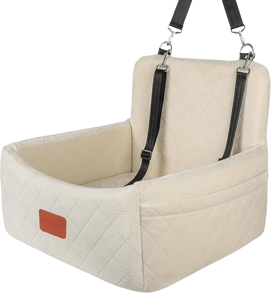 Small Dog Car Seat,Fully Detachable and Washable Pet Car Seat,Comfy Car Seat for Dogs with Memory... | Amazon (US)