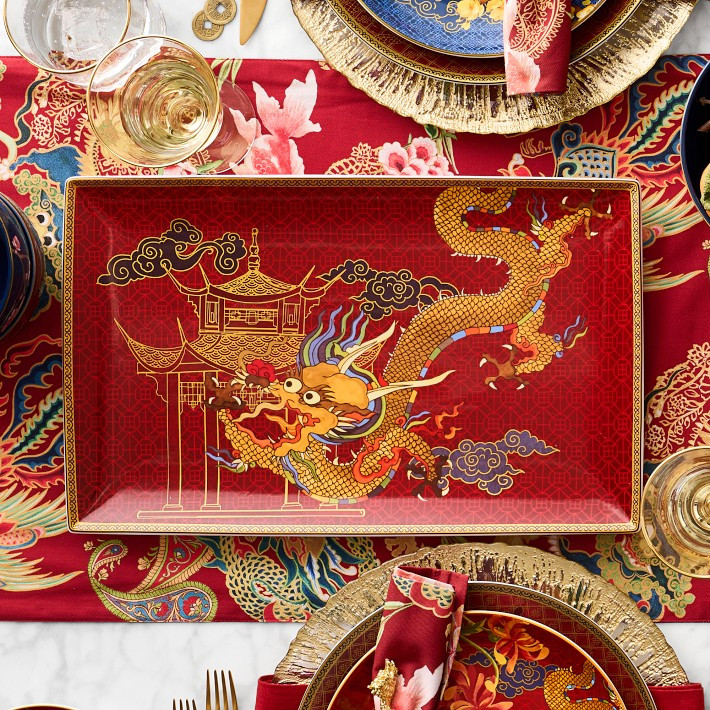 Lunar Dragon Large Rectangular Platter | Williams-Sonoma