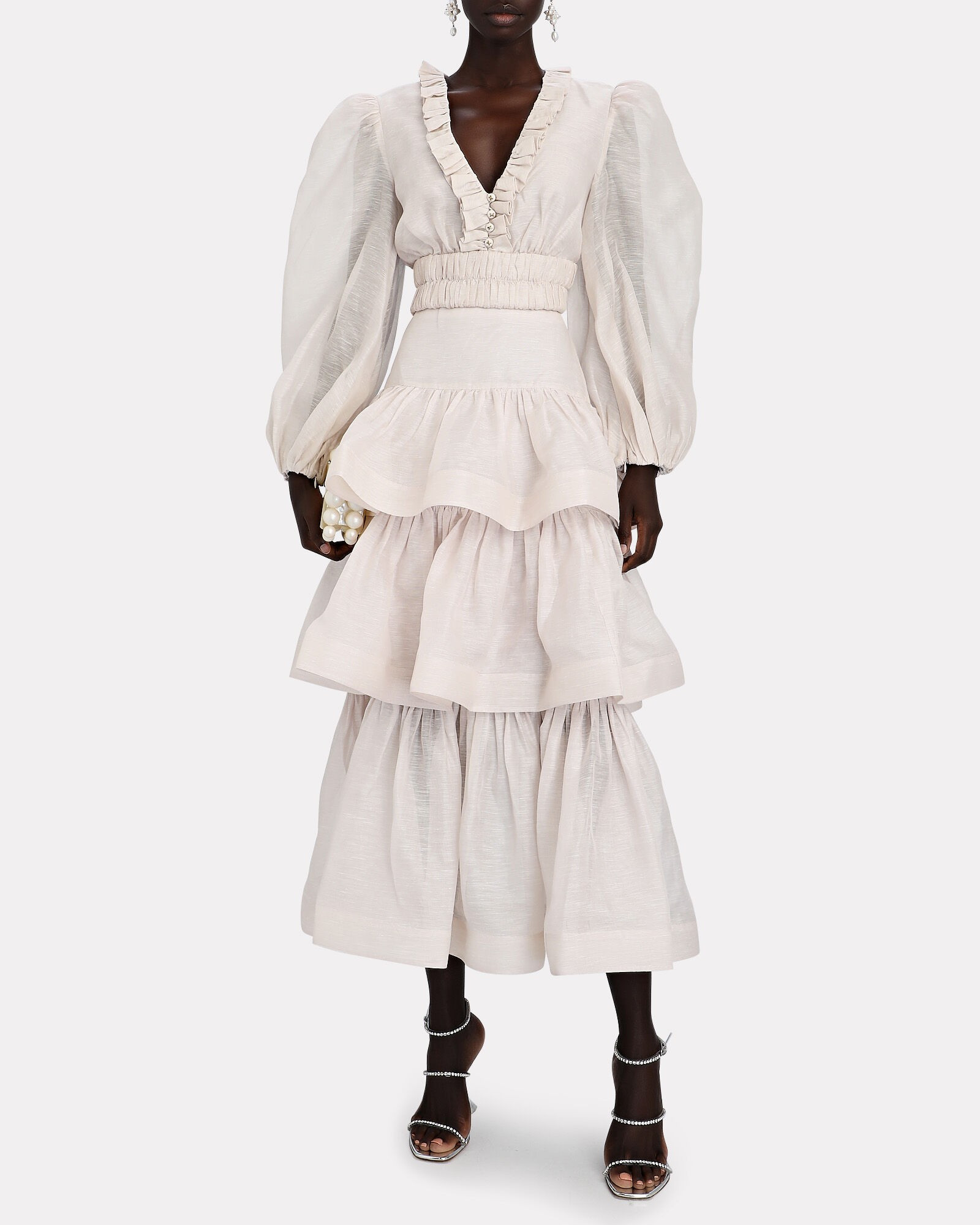 Rhythmic Tiered Midi Skirt | INTERMIX