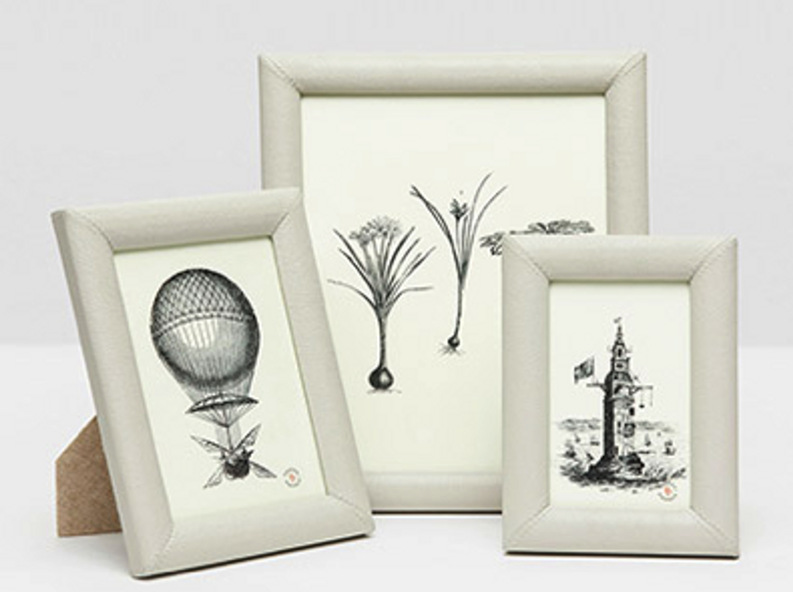 Eton Light Gray Leather Frames | Belle and June