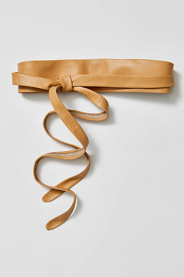 Leather Obi Belt by ADA Collection at Free People, Camel, One Size | Free People (Global - UK&FR Excluded)