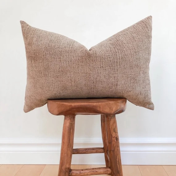 The Aria L Soft Pillow Cover L Chenille Throw Pillow L Brown - Etsy Canada | Etsy (CAD)