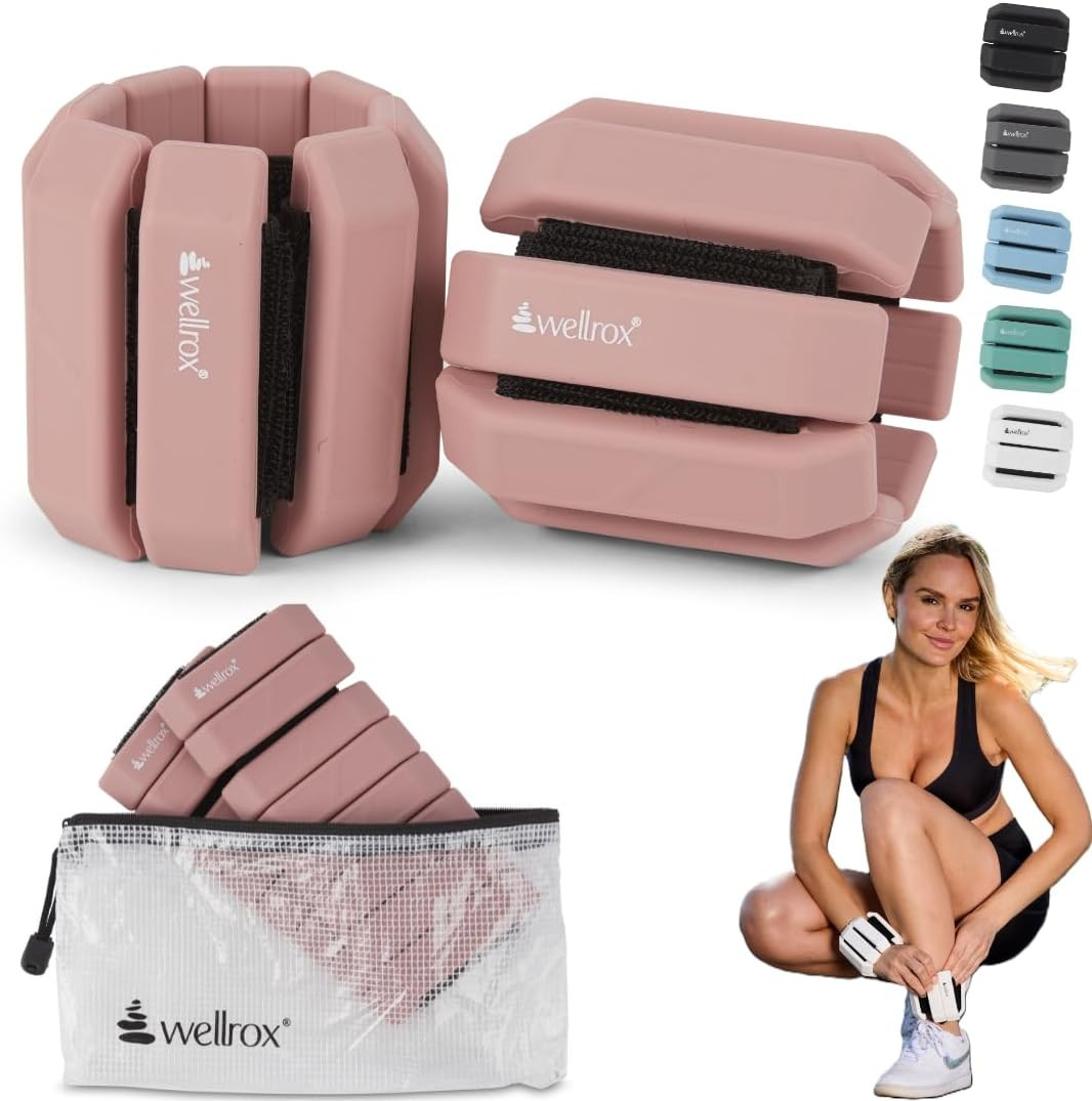 Weighted Bangles – Adjustable Ankle & Wrist Weights Set for Women & Men, 2.4 lb Total (1.2 lb Each) – Wearable Arm & Ankle Weights for Pilates, Yoga, Walking & Running | Amazon (US)