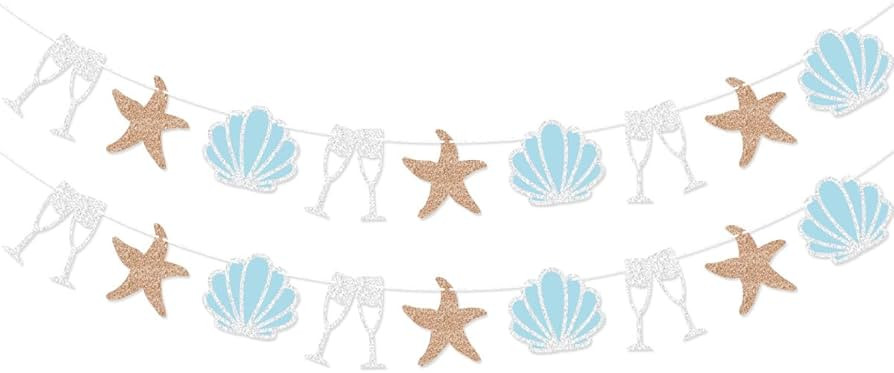 Coastal Bachelorette Party Garland Banner for Beach Bach Last Toast on the Coast Bachelorette Par... | Amazon (US)