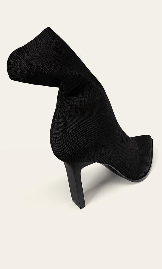 Stretch fabric ankle boots with stiletto heel | Stradivarius (UK)