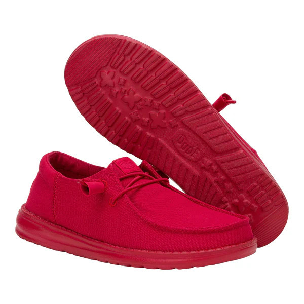 Wendy Funk Mono Canvas - Varsity Red | HEYDUDE