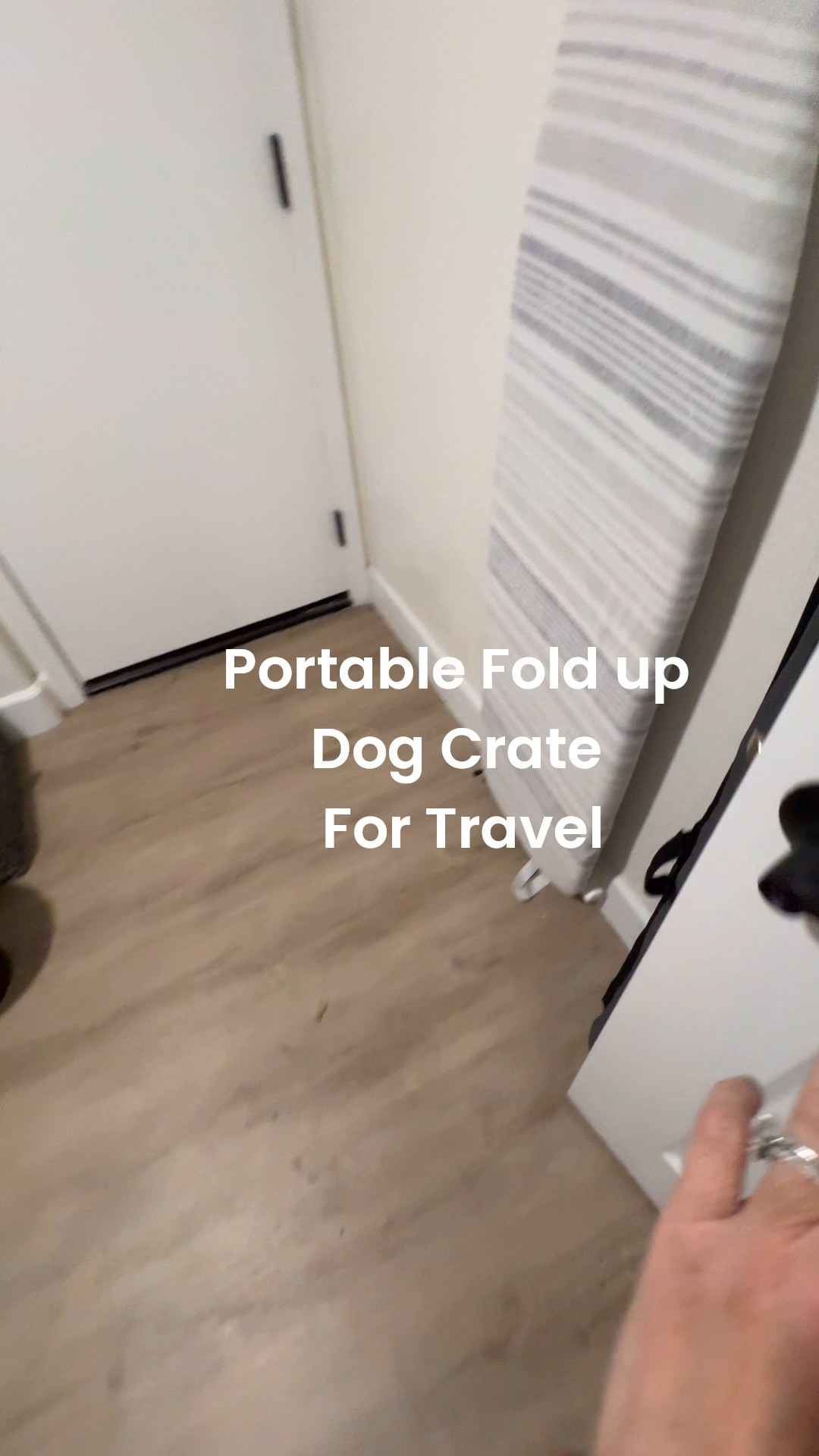 It's so good and unbelievably priced! Portable Fold up Dog Crate for Travel. Heavy weight durable fabric with carry handles. Folds up nicely to quite thin and stores easily behind our laundry room door. Pets. Dog Bed. 

#LTKvlog #LTKHome #LTKTravel