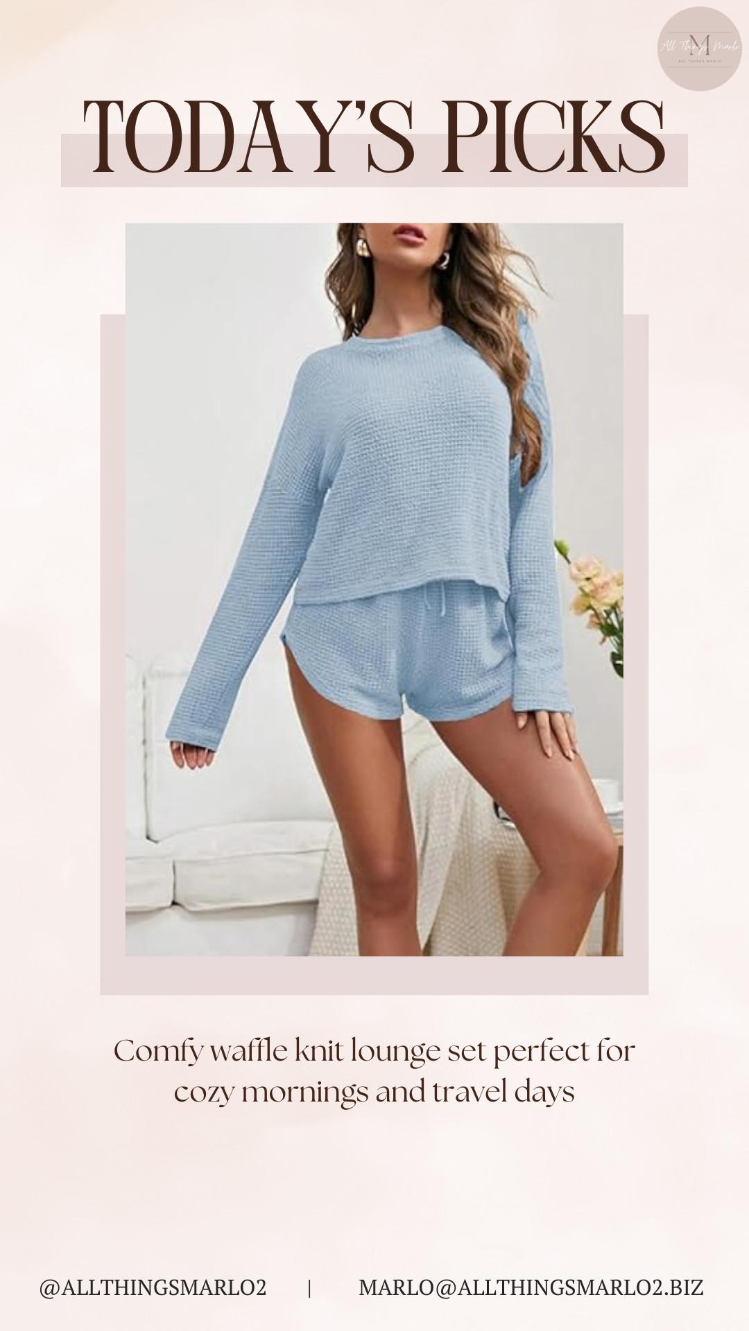 Comfy waffle knit lounge set perfect for cozy mornings and travel days 

 #LTKSeasonal #LTKWorkwear #LTKTravel