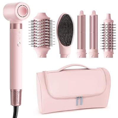 MESCOMB 6 in 1 Hot Air Styler Wrap, Professional Hair Styler with Thermal Round Brush for B… | Amazon (US)