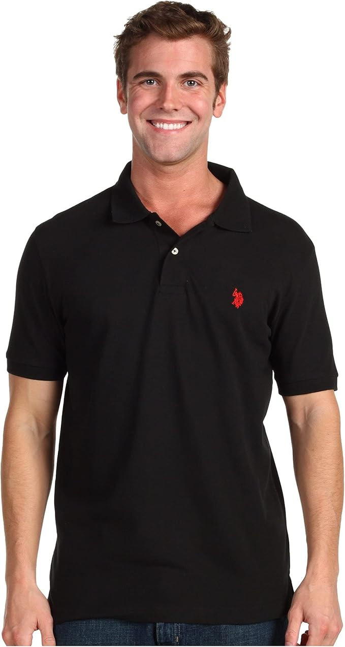 U.S. Polo Assn. Men's Classic Polo Shirt, Two-Button Closure Pique Polo Shirt, Summer Fashion Gol... | Amazon (US)