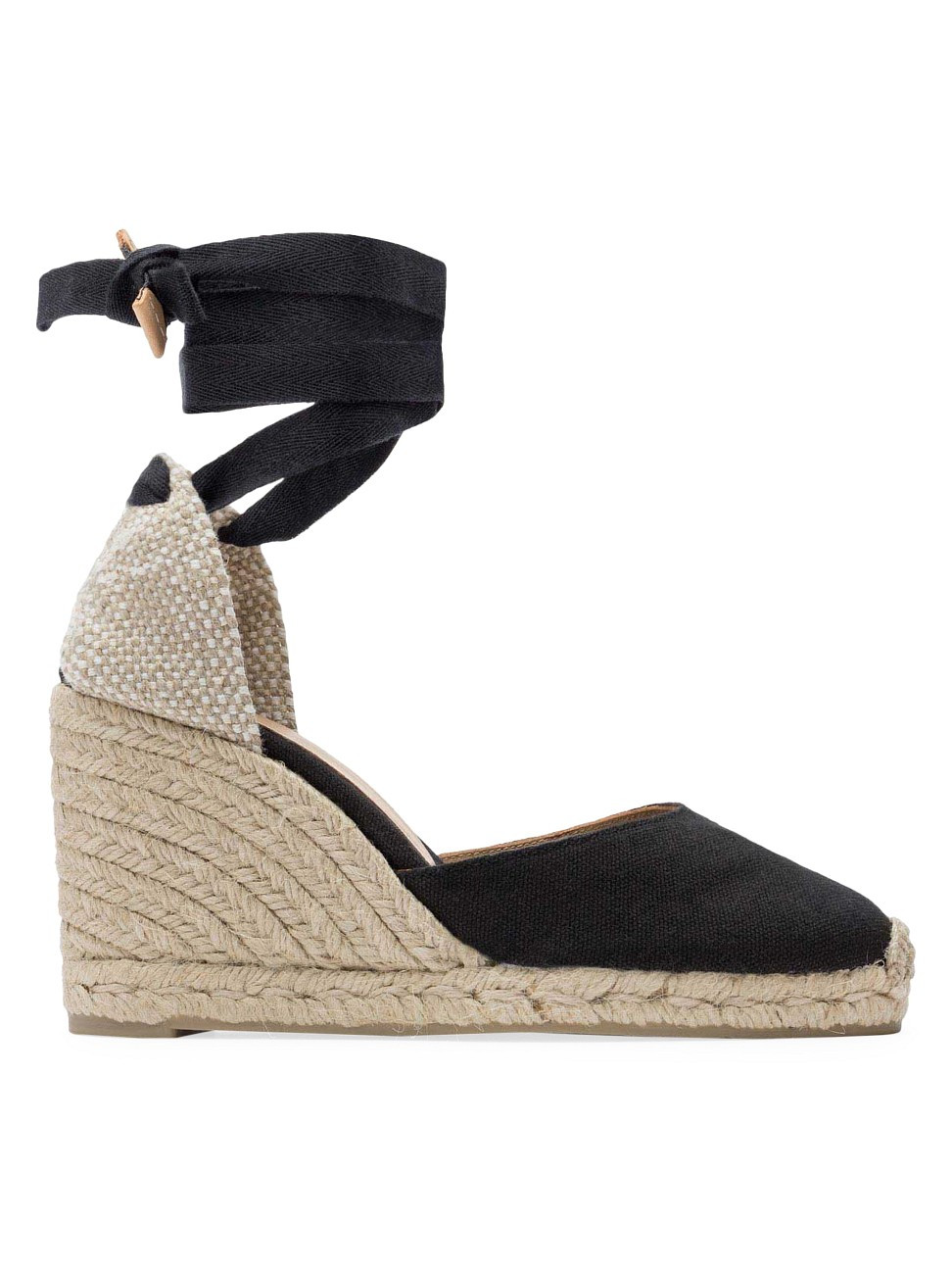 Women's Carina Canvas Espadrille Wedges - Black - Size 5 | Saks Fifth Avenue