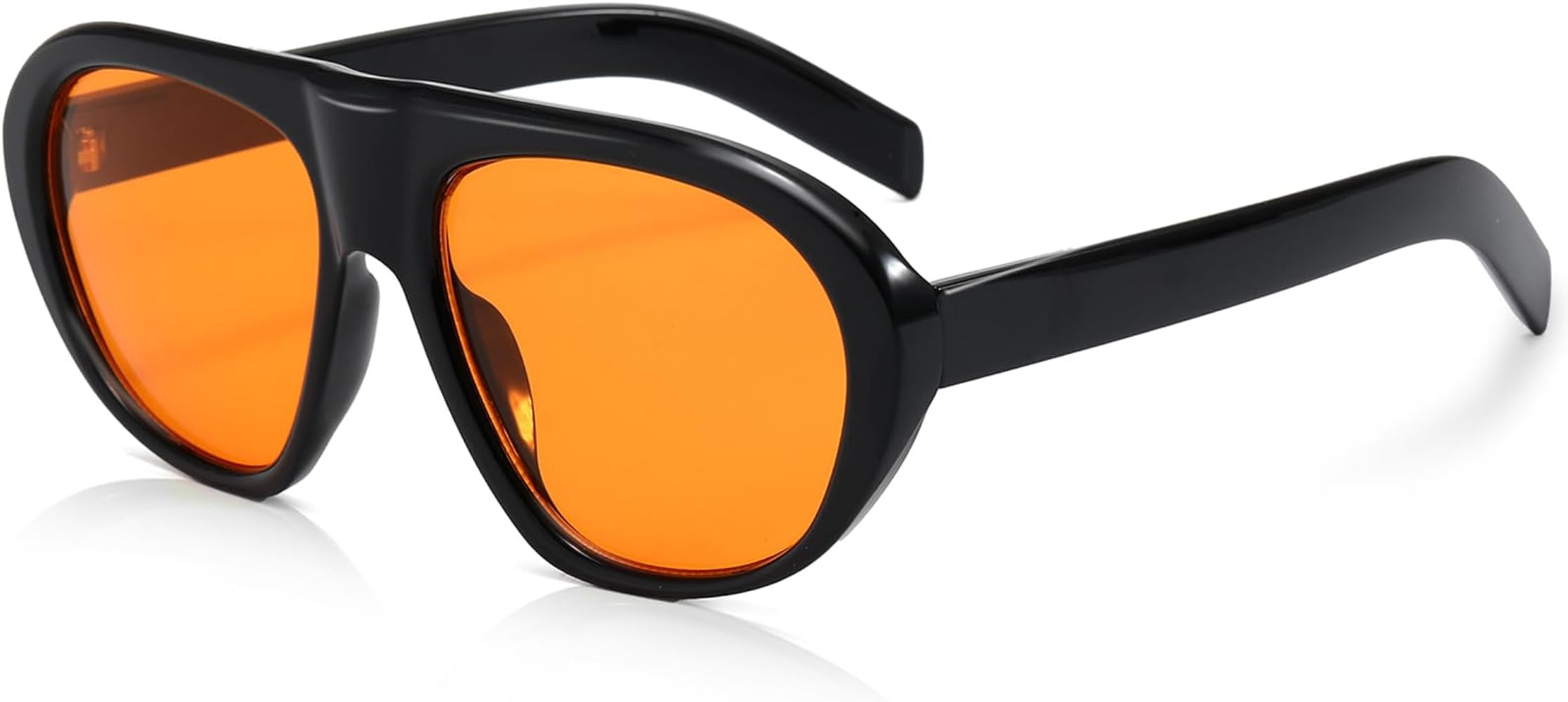 Trendy Oversized Aviator Sunglasses for Women Men Big Retro Round Sun Glasses 70s Vintage Shades | Amazon (US)