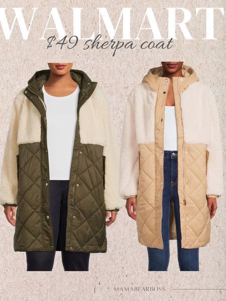 Sherpas
Walmart Sherpa
Warm coats 
Warm jackets 
Long jackets 
Coats under $50

#LTKSeasonal #LTKsalealert #LTKunder50