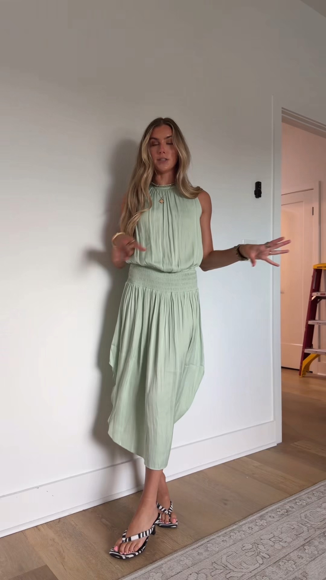 MY dress is from @thenolishop  size xs the Emila halter neck dress a beautiful pastel and I paired it with my zebra kitten heels from Walmart and my jewelry I’ve been layering this week!

#LTKootd #LTKdayinmylife #LTKgrwm