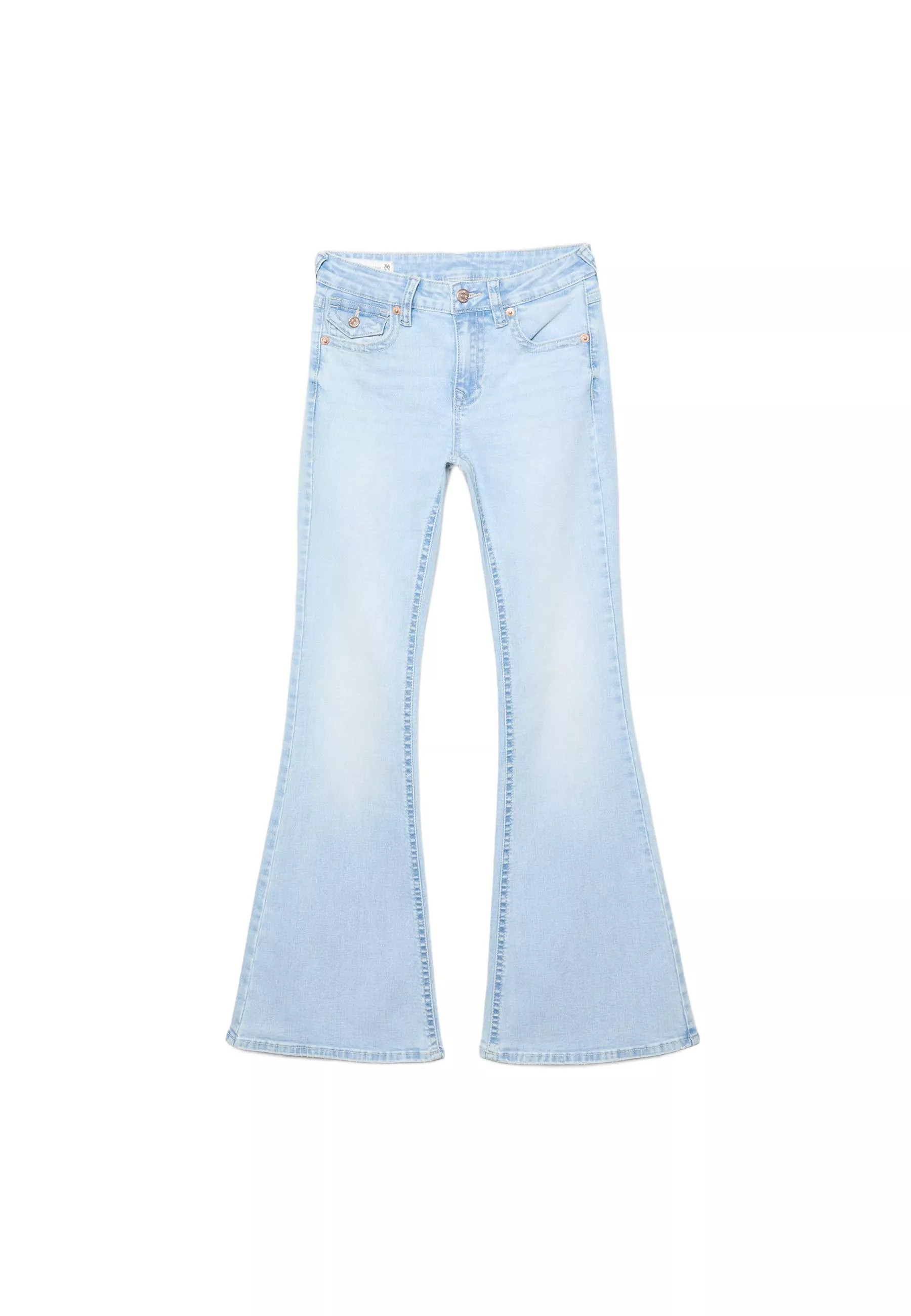 D04 low rise flared jeans - Women's Petite & Tall | Stradivarius United Kingdom | Stradivarius (UK)
