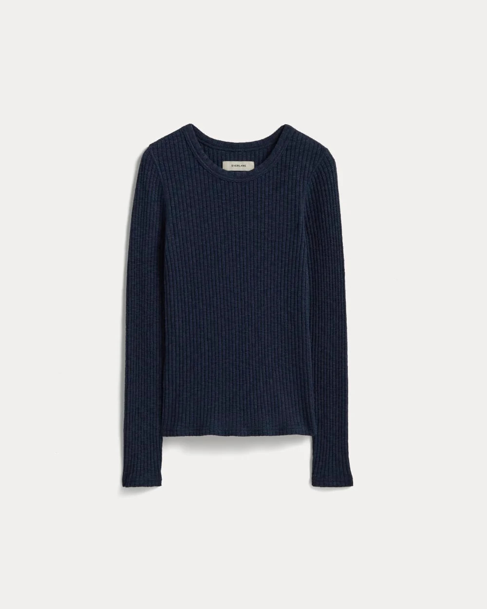 The Cozy Rib Long-Sleeve Tee | Navy | Everlane