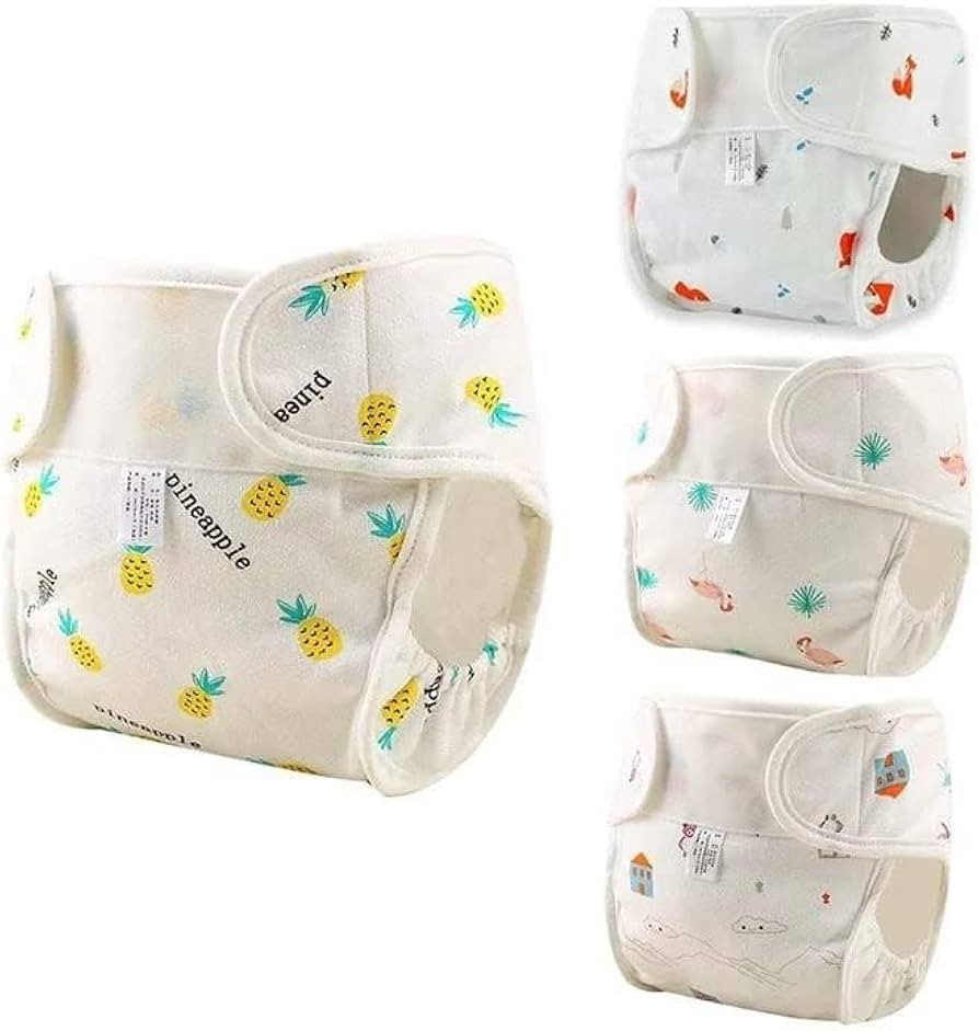 JIZHI 4 PCS Baby Doll Diapers Underwear for 17-22 Inch Reusable Doll Diapers Fits Baby Doll | Amazon (US)