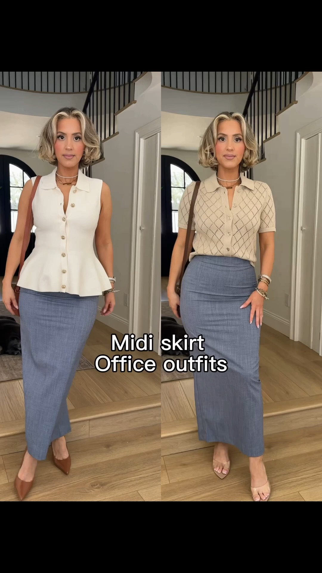 Midi skirt office outfits 😍

#LTKootd #LTKgrwm #LTKWorkwear