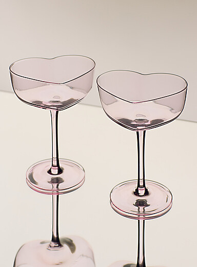 Heart cocktail glassesSet of 2Valentine's Day Collection | Simons