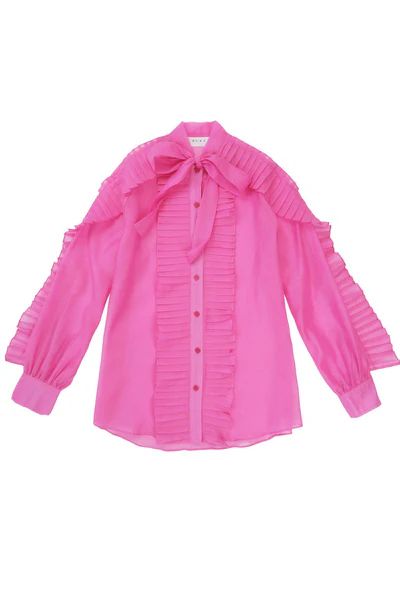 Tuxedo Blouse - Pink | Shop BURU
