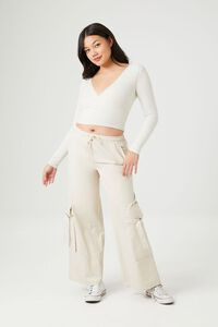 Twill High-Rise Utility Pants | Forever 21