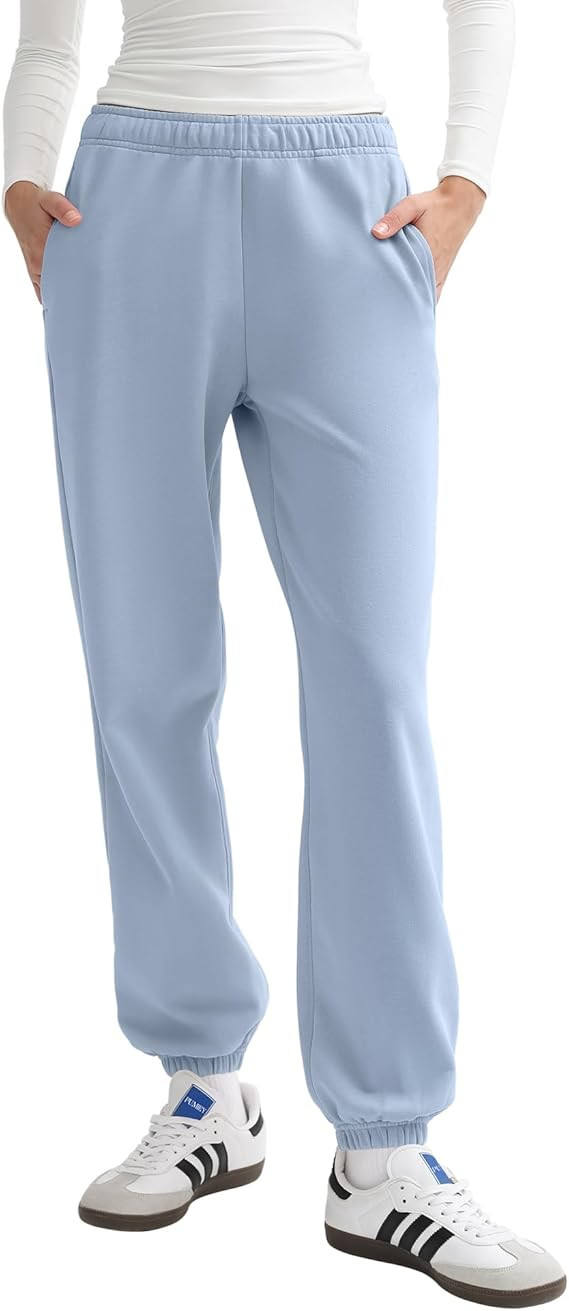 PUMIEY Women's Sweatpants High Waisted Baggy Sweat Pants Workout Casual Joggers Pants Airy Collec... | Amazon (US)