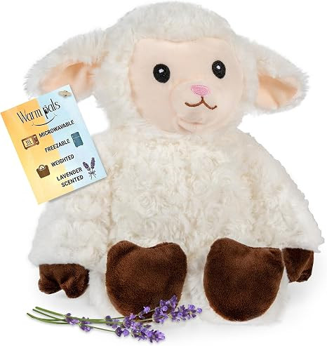 1i4 Group Warm Pals Sheep, Microwavable Weighted Plush, Heated for Warmth | Cute, Soft, Cozy Toy ... | Amazon (US)
