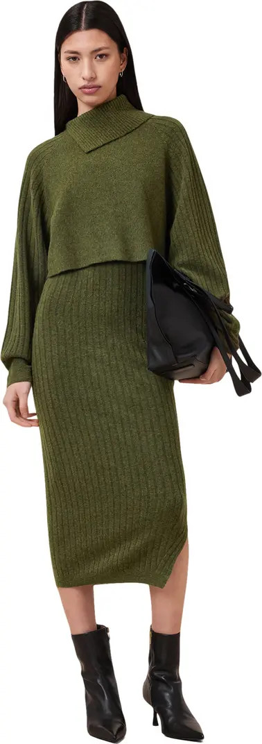AllSaints Margetta Long Sleeve Sweater & Dress Set | Nordstrom | Nordstrom