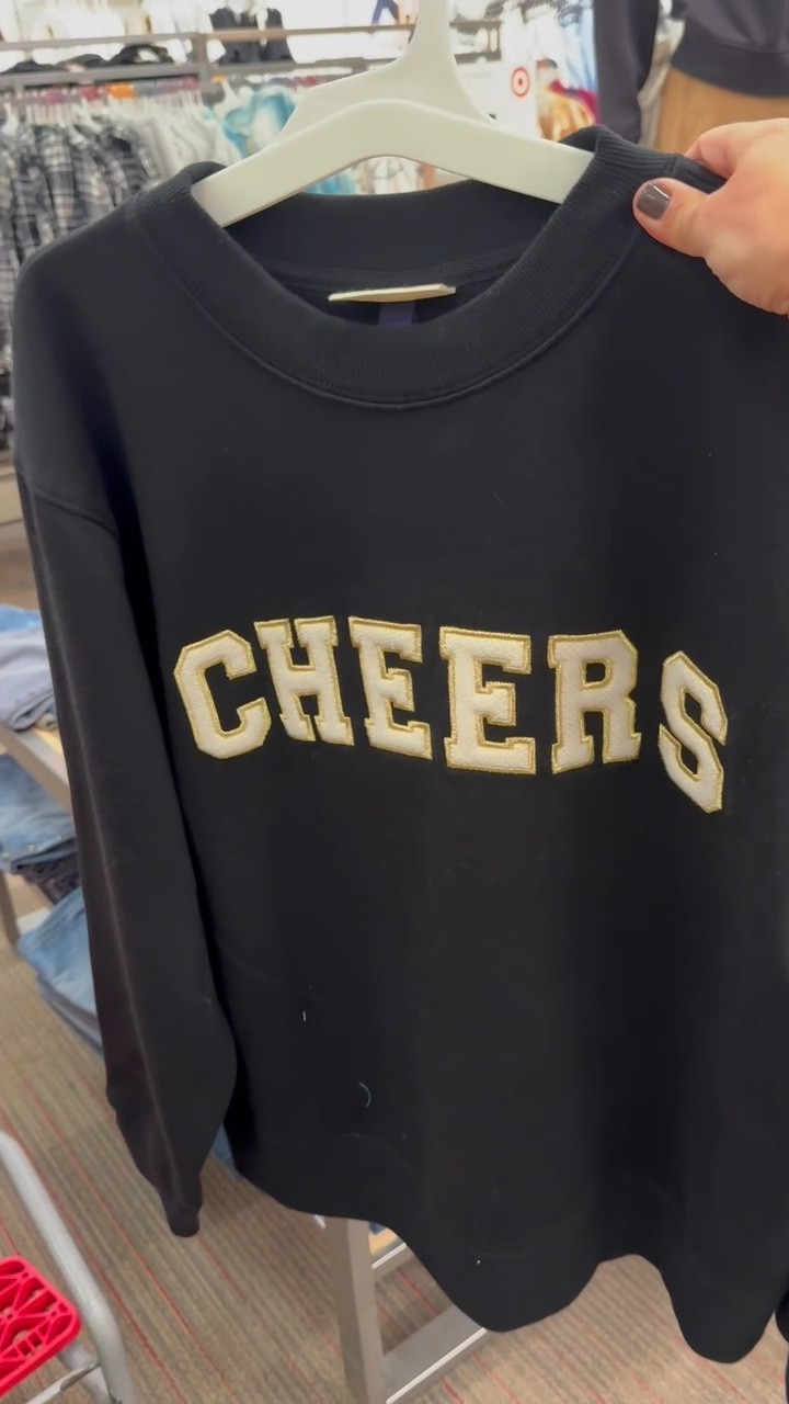 Graphic sweatshirt, CHEERS 
Target sweatshirt
Everyday sweatshirt Target, holiday sweatshirt 

#LTKOver40 #LTKHoliday #LTKStyleTip