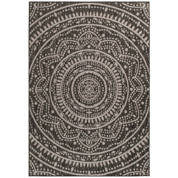 Mainstays Global Medallion Indoor Outdoor Area Rug | Walmart (US)