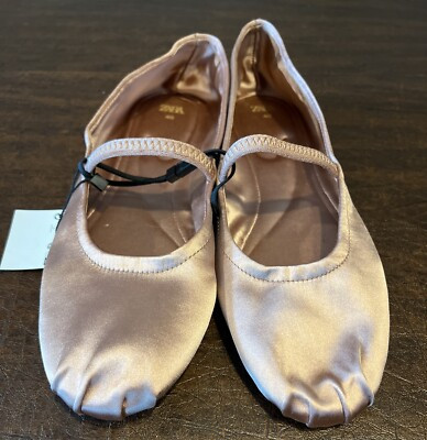 Zara Satin Effect Ballet Flats - Pink Size US 9 / EU 40  | eBay | eBay US