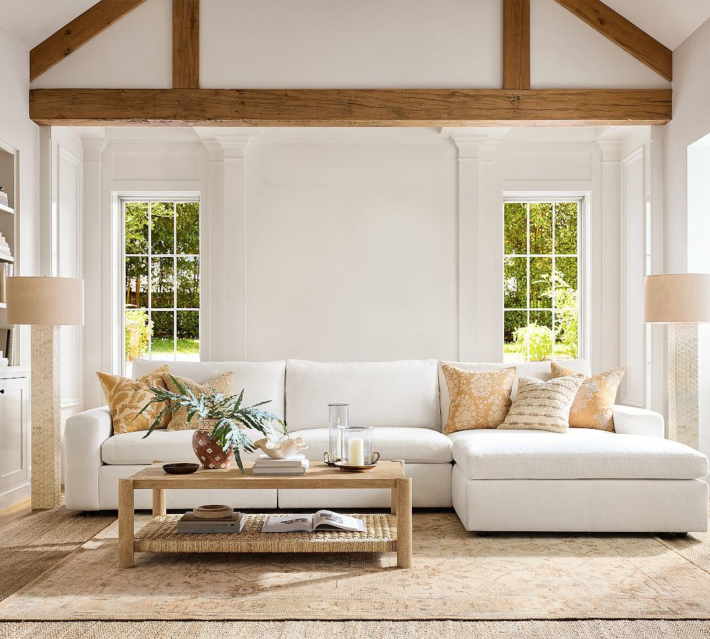 Bolinas Rectangular Woven Coffee Table (54") | Pottery Barn (US)
