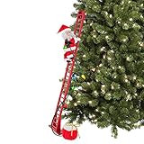 Mr. Christmas Super Climber Musical Animated Indoor Christmas Decoration, 42 Inches, White Santa | Amazon (US)