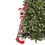 Mr. Christmas Super Climber Musical Animated Indoor Christmas Decoration, 42 Inches, White Santa | Amazon (US)